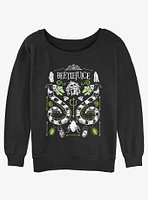 Beetlejuice Sandworm Folk Girls Slouchy Sweatshirt