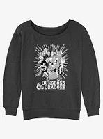 Dungeons & Dragons Group Ray Girls Slouchy Sweatshirt