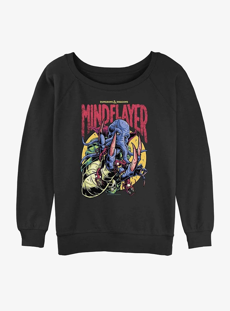 Dungeons & Dragons Mindflayer Logo Girls Slouchy Sweatshirt