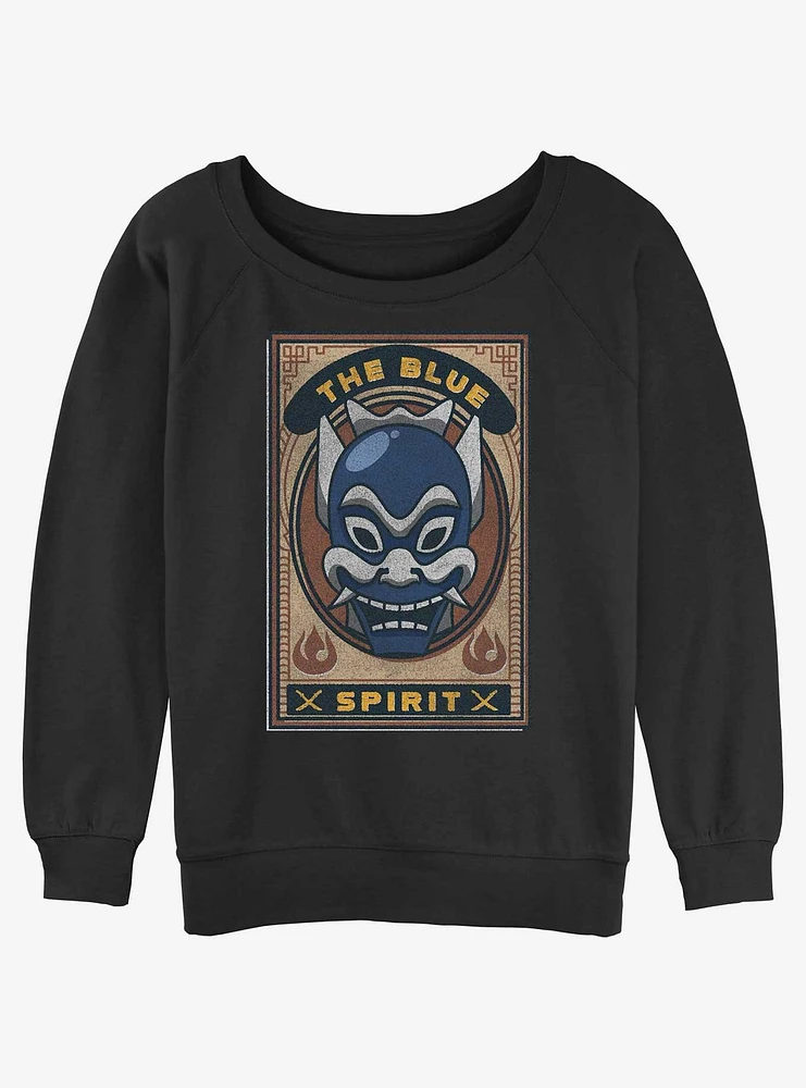 Avatar: The Last Airbender Blue Spirit Poster Girls Slouchy Sweatshirt