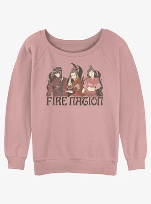Avatar: The Last Airbender Fire Nation Girls Slouchy Sweatshirt