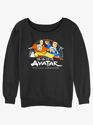 Avatar: The Last Airbender Ready For Action Girls Slouchy Sweatshirt