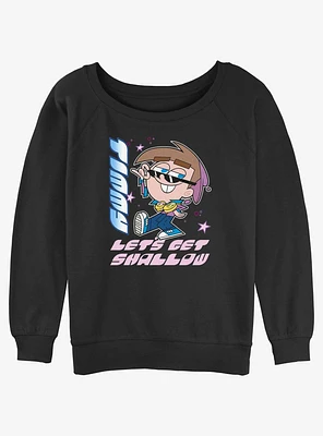Nickelodeon Timmy Get Shallow Girls Slouchy Sweatshirt