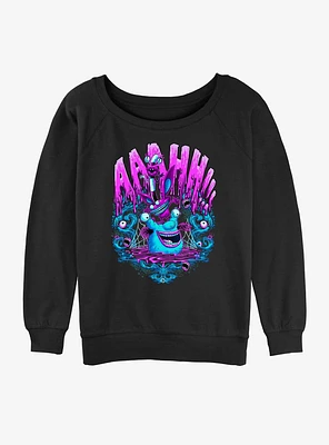 Nickelodeon Monster Scream Girls Slouchy Sweatshirt