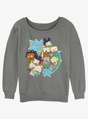 Rugrats Baby Gang Girls Slouchy Sweatshirt