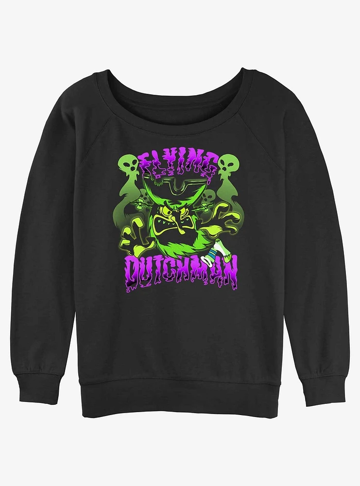 Spongebob Squarepants Flying Dutchman Girls Slouchy Sweatshirt