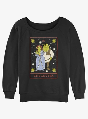 Shrek The Lovers Tarot Card Girls Slouchy Sweatshirt