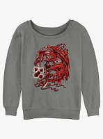 Dungeons & Dragons Dragon Reach Girls Slouchy Sweatshirt