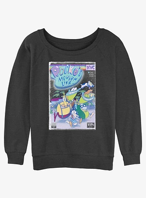 Rocko's Modern Life VHS Cover Girls Slouchy Sweatshirt