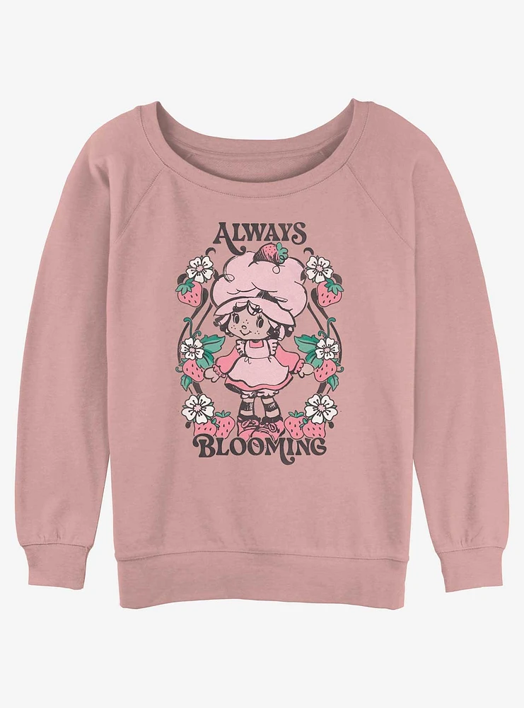 Strawberry Shortcake Always Blooming Girls Slouchy Sweatshirt