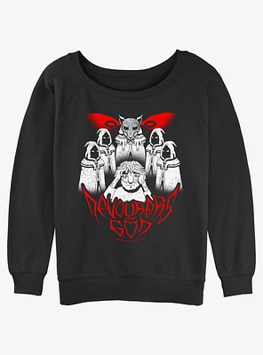 Sally Face Devourers Of God Girls Slouchy Sweatshirt