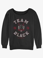 House of the Dragon Team Black Targaryen Girls Slouchy Sweatshirt