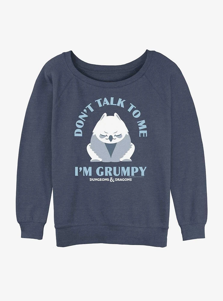 Dungeons & Dragons Grumpy Owlbear Girls Slouchy Sweatshirt