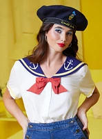 Her Universe Disney Donald Duck Sailor Girls Woven Button-Up