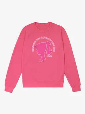 Barbie Barbiecore Since Before You Were Born French Terry Sweatshirt