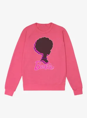 Barbie Afro Silhouette French Terry Sweatshirt