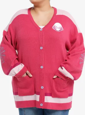 Her Universe Marvel Spider-Man: Across The Spider-Verse Spider-Gwen Girls Cardigan Plus