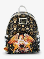 Loungefly Queen Logo Allover Print Mini Backpack