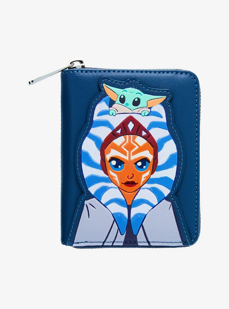 Loungefly Star Wars The Mandalorian Ahsoka and Grogu Zip Wallet