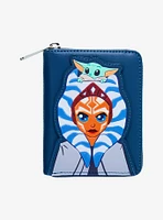 Loungefly Star Wars The Mandalorian Ahsoka and Grogu Zip Wallet