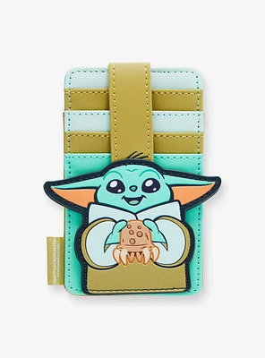 Loungefly Star Wars The Mandalorian Grogu with Crab Cardholder