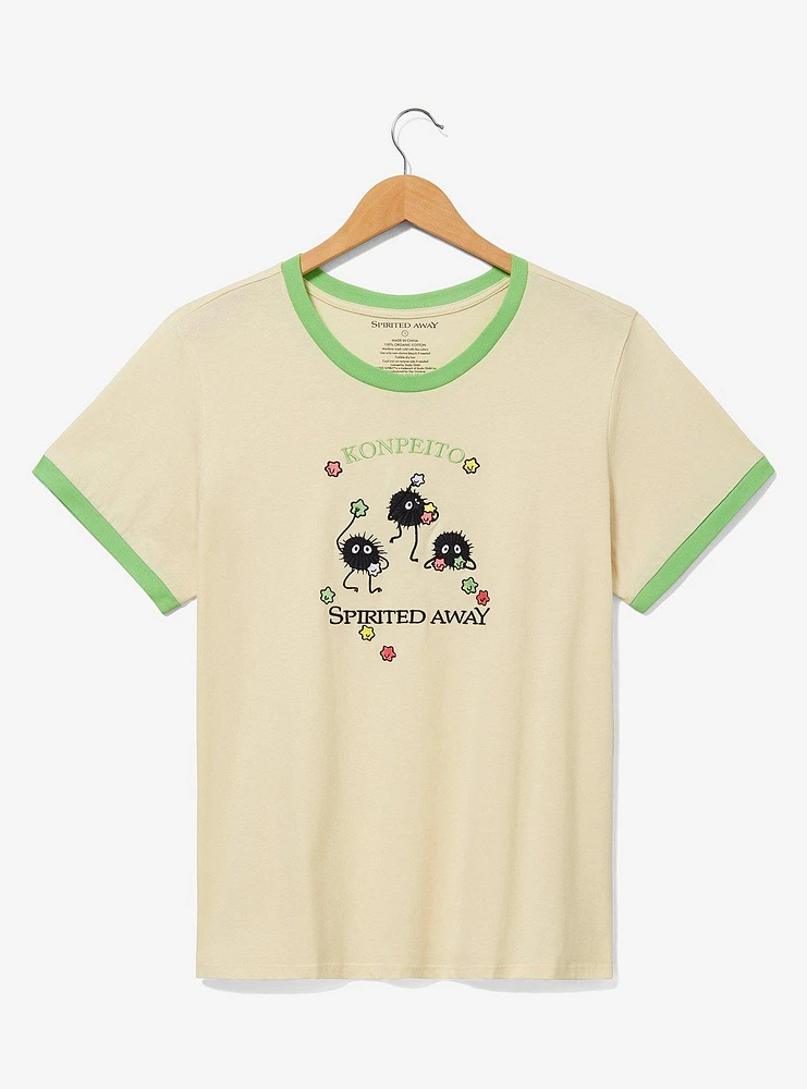 Her Universe Studio Ghibli Spirited Away Soot Sprites Women's Plus Ringer T-Shirt — BoxLunch Exclusive