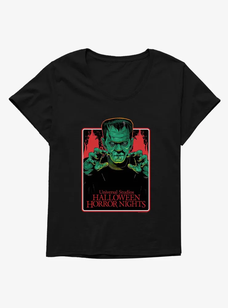 Universal Studios Halloween Horror Nights Frankenstein Womens T-Shirt Plus