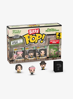 Funko Bitty Pop! Parks and Recreation Andy, Duke Silver, April Blind Box Mini Vinyl Figure Set