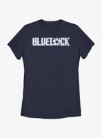 Blue Lock Glitch Logo Womens T-Shirt