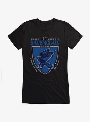 Harry Potter Ravenclaw Alumni Crest Girls T-Shirt