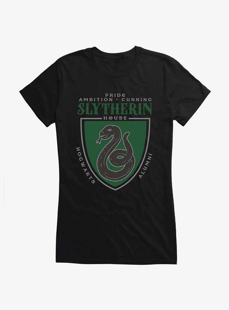 Harry Potter Slytherin Alumni Crest Girls T-Shirt