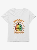 Hot Topic Spooky And Proud Rainbow Jack-O'-Lantern Girls T-Shirt Plus