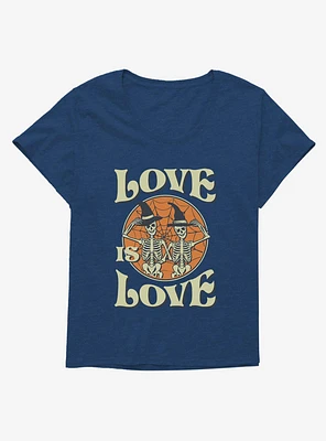 Hot Topic Love Is Skeletons Girls T-Shirt Plus