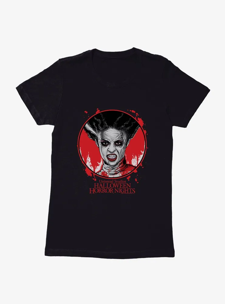 Universal Studios Halloween Horror Nights Bride Of Frankenstein Womens T-Shirt