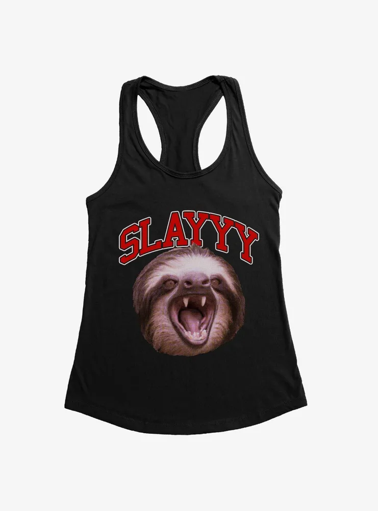Sloth Slayyy Womens Tank Top
