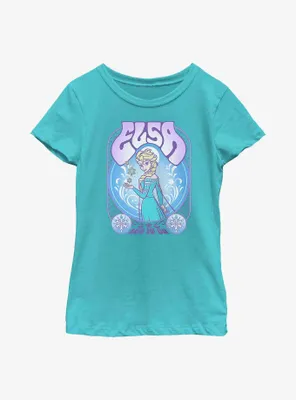 Disney Frozen Elsa Retro Youth Girls T-Shirt