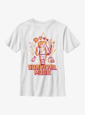 Minecraft Survival Mode Sketch Youth T-Shirt