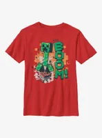 Minecraft SSS Boom Youth T-Shirt