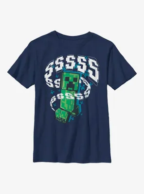 Minecraft Creeper SSSSS Youth T-Shirt
