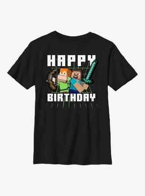 Minecraft Birthday Youth T-Shirt