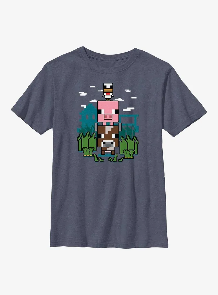 Minecraft Animal Stack Youth T-Shirt