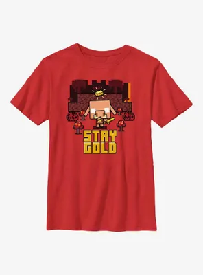 Minecraft Stay Gold Youth T-Shirt