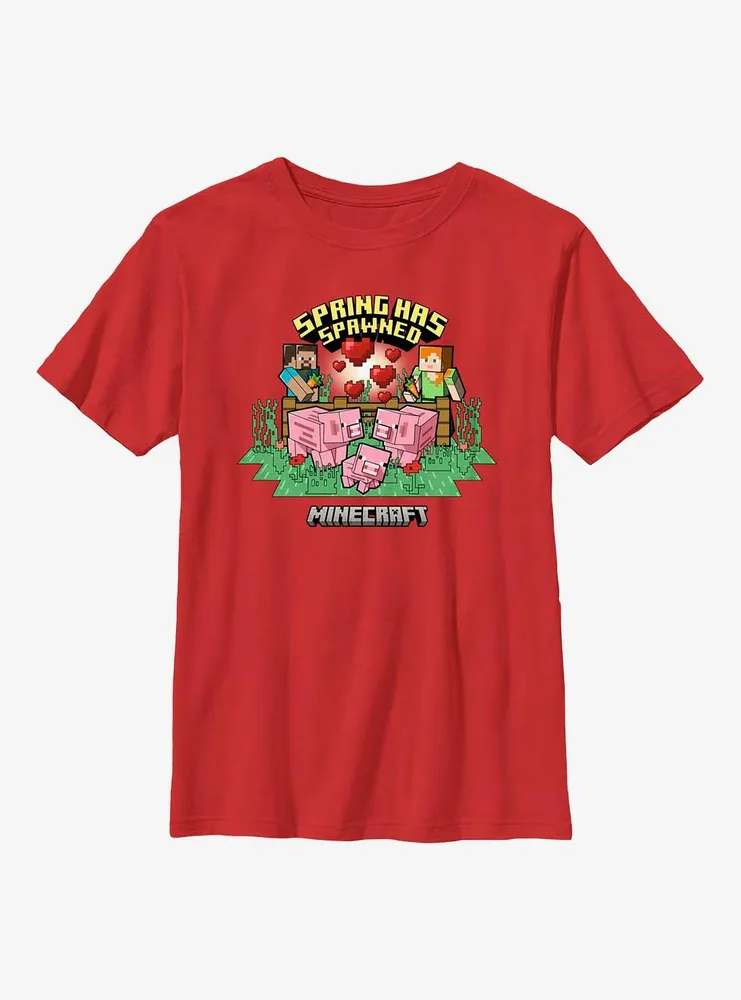 Minecraft Spring Spawn Youth T-Shirt