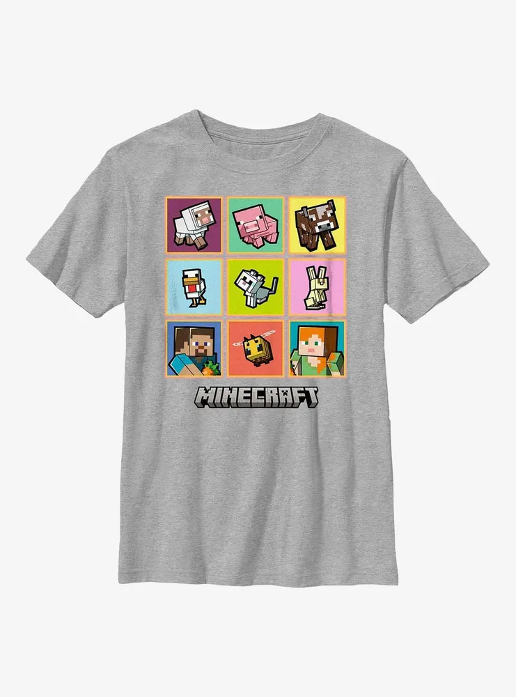 Minecraft Pets Grid Youth T-Shirt
