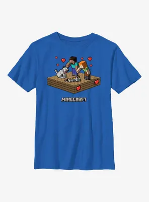 Minecraft Petting Valentines Youth T-Shirt