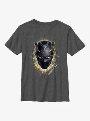 Marvel Black Panther: Wakanda Forever Shuri Helmet Emblem Youth T-Shirt
