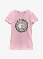 MTV Globe Worldwide Logo Youth Girls T-Shirt