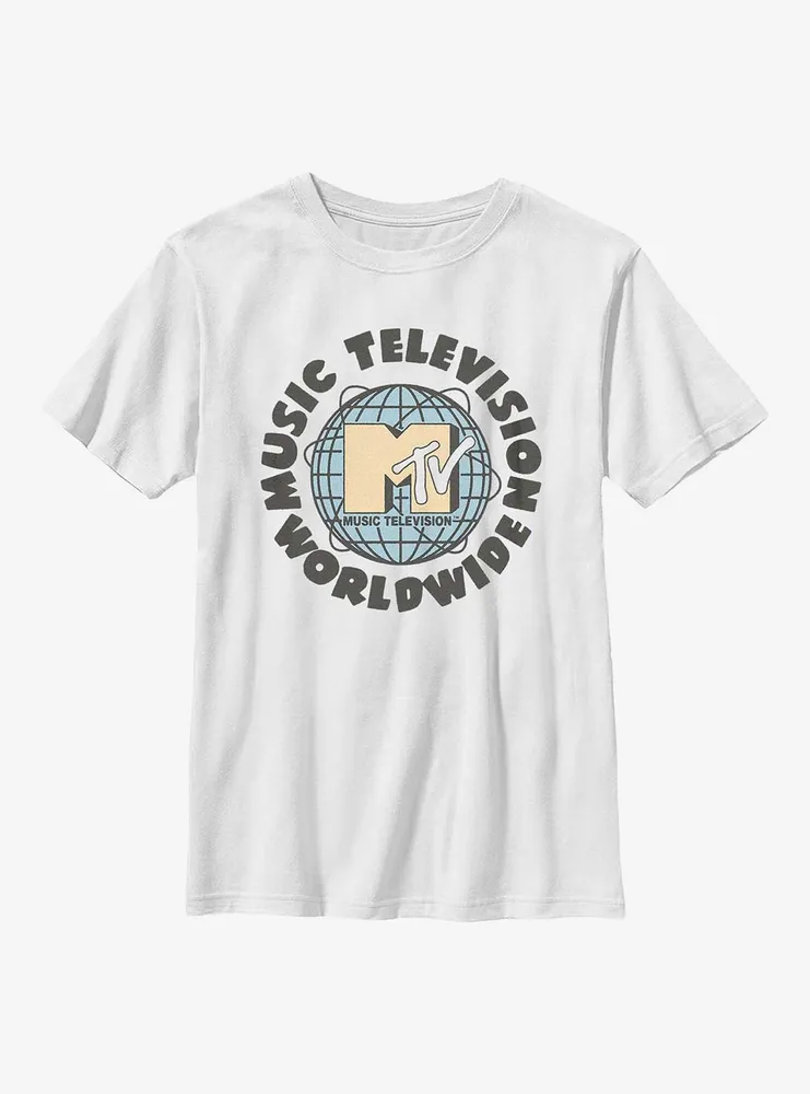 MTV Globe Worldwide Logo Youth T-Shirt