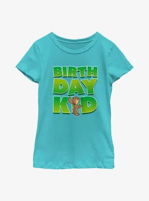 Marvel Guardians of the Galaxy Groot Birthday Kid Youth Girls T-Shirt
