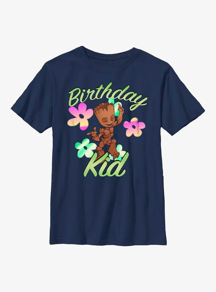 Marvel Guardians of the Galaxy Birthday Kid Groot Youth T-Shirt